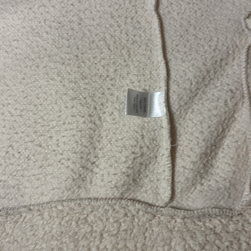 Teddy Sherpa Cream Full Zip Jacket size medium - Picture 8 of 10